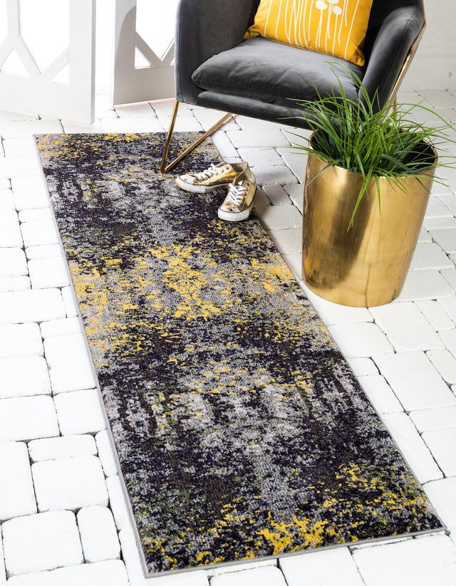 Multicolor 2' 2 x 6' 7 Estrella Runner Area Rug 100% Polypropylene Non-Shedding Stain Resistant Carpet Colorful Modern Abstract Design Easy Clean for Home Decor for Sale at Rug Engine