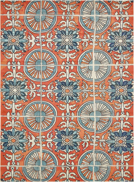 Orange 10' 6 x 16' 5 Estrella Rectangle Area Rug 100% Polypropylene Non-Shedding Stain Resistant Carpet Colorful Modern Abstract Design Easy Clean for Home Decor for Sale at Rug Engine