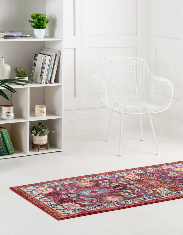 Multicolor 2' 2 x 6' 9 Medici Runner Area Rug 100% Polypropylene Traditional Vintage Classic Carpet for Home Interior Design Decor for Sale at Rug Engine