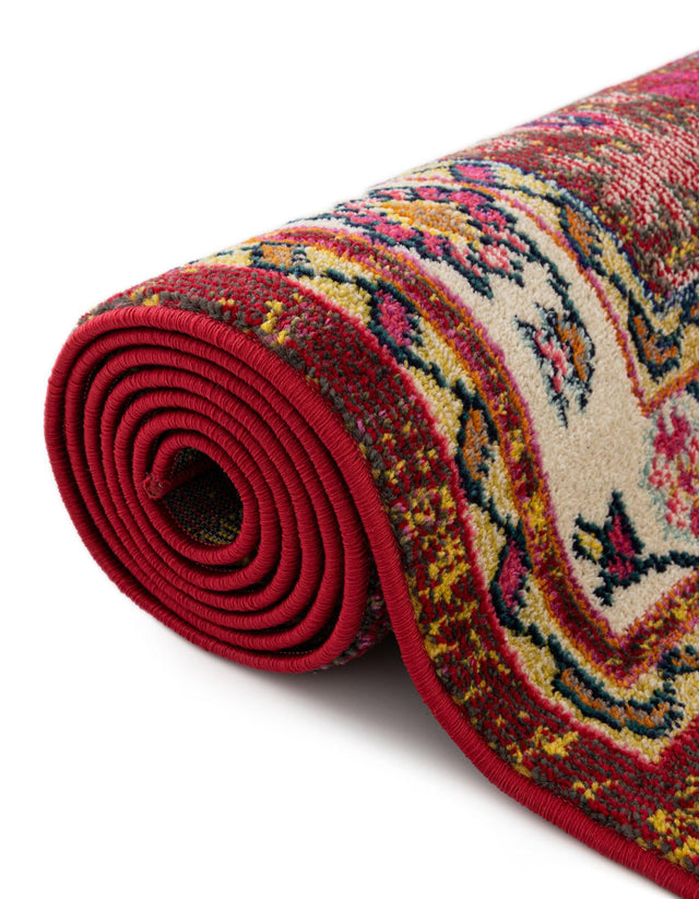 Multicolor 2' 2 x 6' 9 Medici Runner Area Rug 100% Polypropylene Traditional Vintage Classic Carpet for Home Interior Design Decor for Sale at Rug Engine