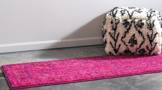 Magenta 2' 2 x 6' 9 Medici Runner Area Rug 100% Polypropylene Traditional Vintage Classic Carpet for Home Interior Design Decor for Sale at Rug Engine