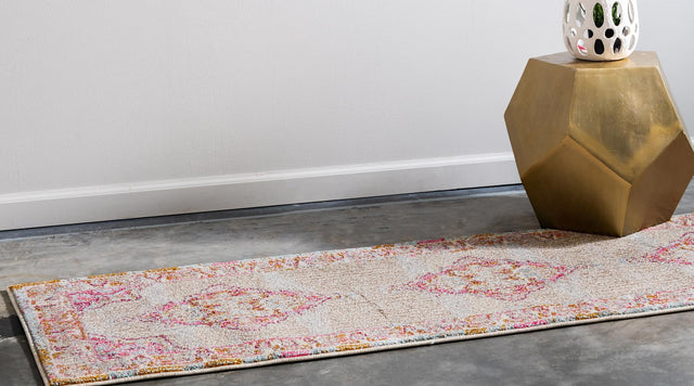 Light Blue 2' 7 x 10' Medici Runner Area Rug 100% Polypropylene Traditional Vintage Classic Carpet for Home Interior Design Decor for Sale at Rug Engine