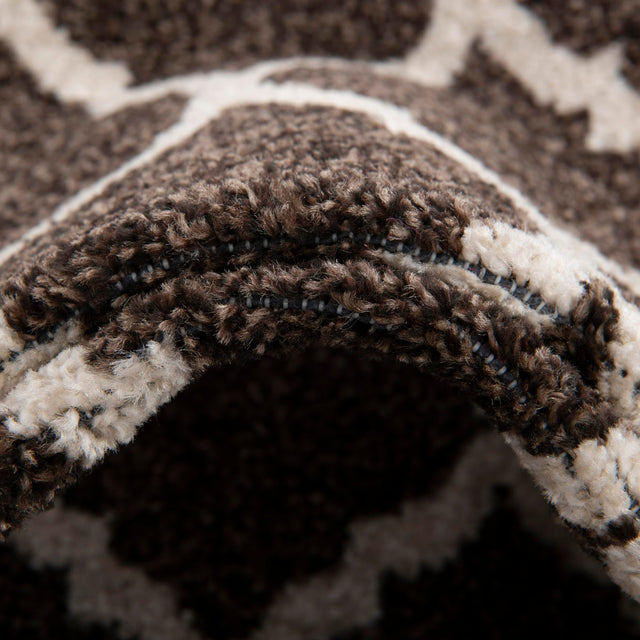 Chocolate Brown 10' x 10' Trellis Square Area Rug