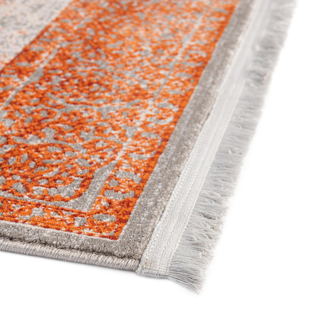 Terracotta 4' x 4' New Classical Square Area Rug 70% Polypropylene & 30% Polyester Traditional Vintage Distressed Carpet for Interior Design Home Decor for Sale at Rug Engine