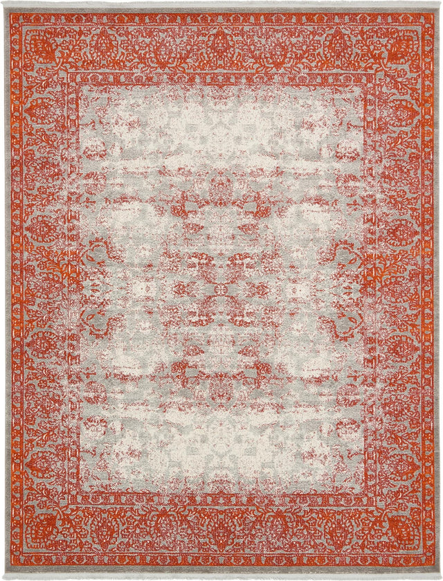 Terracotta 8' x 10' New Classical Rectangle Area Rug 70% Polypropylene & 30% Polyester Traditional Vintage Distressed Carpet for Interior Design Home Decor for Sale at Rug Engine