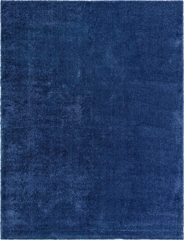 Navy Blue 10' x 13' 1 Solo Rectangle Area Rug Thick Soft Touch Fluffy & Plush Shaggy Pile Durable Minimalist Carpet for Classic Interior Design for Sale at Rug Engine