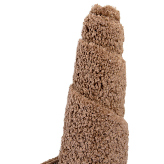Light Brown 6' 1 x 6' 1 Solo Round Area Rug Thick Soft Touch Fluffy & Plush Shaggy Pile