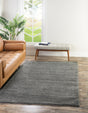 Gray 7' 10 x 11' Solo Rectangle Area Rug Thick Soft Touch Fluffy & Plush Shaggy Pile