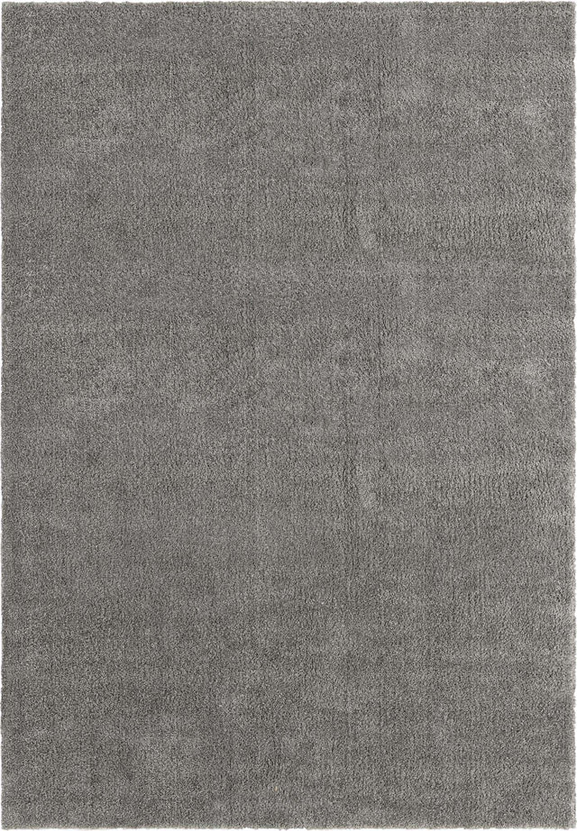 Gray 5' 3 x 7' 7 Solo Rectangle Area Rug Thick Soft Touch Fluffy & Plush Shaggy Pile Durable Minimalist Carpet for Classic Interior Design for Sale at Rug Engine