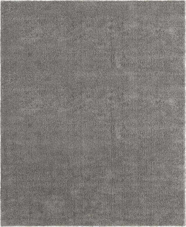 Gray 8' x 10' Solo Rectangle Area Rug Thick Soft Touch Fluffy & Plush Shaggy Pile Durable Minimalist Carpet for Classic Interior Design for Sale at Rug Engine