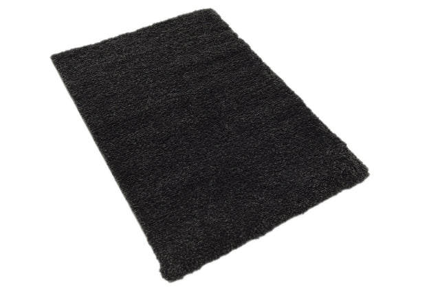 Charcoal 2' 2 x 3' 1 Solo Rectangle Area Rug Thick Soft Touch Fluffy & Plush Shaggy Pile Durable Minimalist Carpet for Classic Interior Design for Sale at Rug Engine