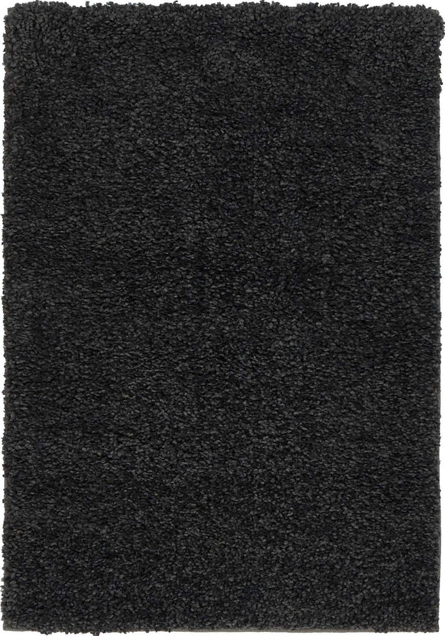 Charcoal 2' 2 x 3' 1 Solo Rectangle Area Rug Thick Soft Touch Fluffy & Plush Shaggy Pile Durable Minimalist Carpet for Classic Interior Design for Sale at Rug Engine