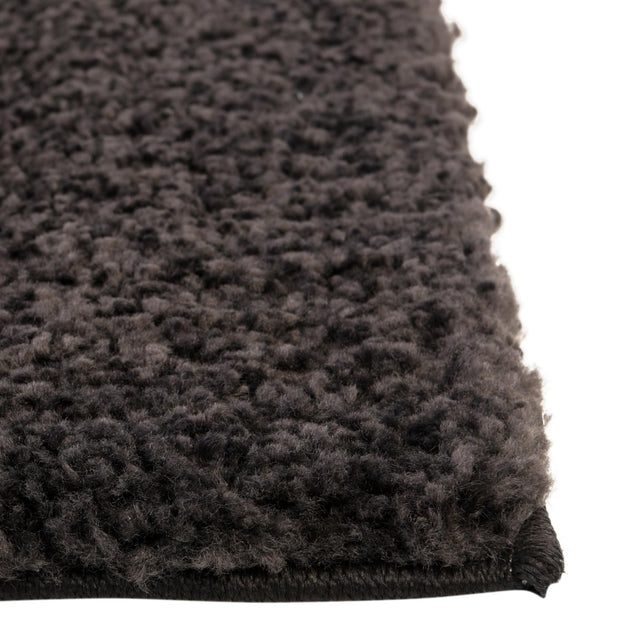Charcoal 3' 3 x 5' 3 Solo Rectangle Area Rug Thick Soft Touch Fluffy & Plush Shaggy Pile
