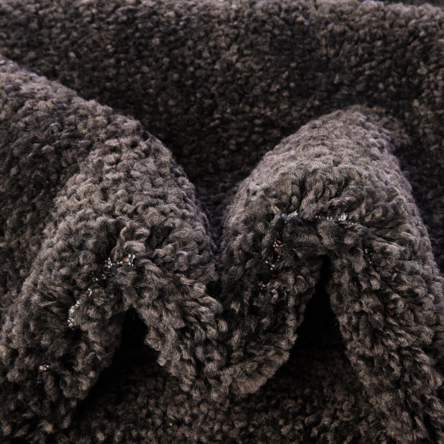 Charcoal 5' 3 x 7' 7 Solo Rectangle Area Rug Thick Soft Touch Fluffy & Plush Shaggy Pile