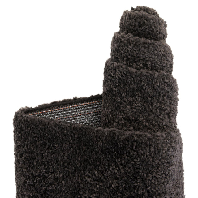 Charcoal 3' 3 x 5' 3 Solo Rectangle Area Rug Thick Soft Touch Fluffy & Plush Shaggy Pile