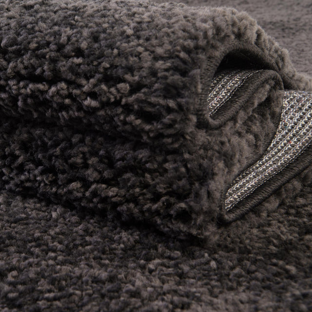Charcoal 2' 2 x 3' 1 Solo Rectangle Area Rug Thick Soft Touch Fluffy & Plush Shaggy Pile Durable Minimalist Carpet for Classic Interior Design for Sale at Rug Engine