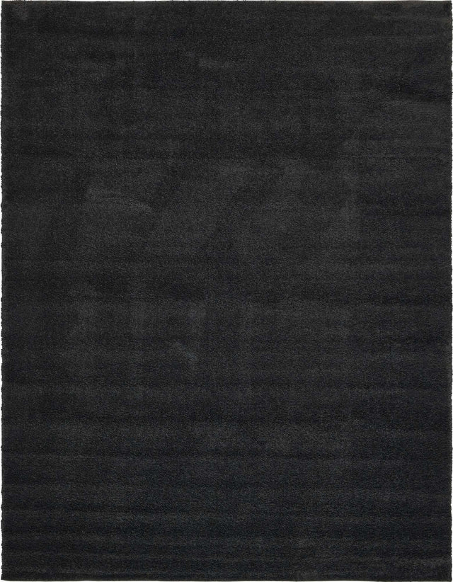 Charcoal 10' x 13' Solo Rectangle Area Rug Thick Soft Touch Fluffy & Plush Shaggy Pile