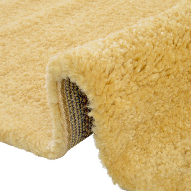 Yellow 5' 3 x 7' 7 Solo Rectangle Area Rug Thick Soft Touch Fluffy & Plush Shaggy Pile Durable Minimalist Carpet for Classic Interior Design for Sale at Rug Engine