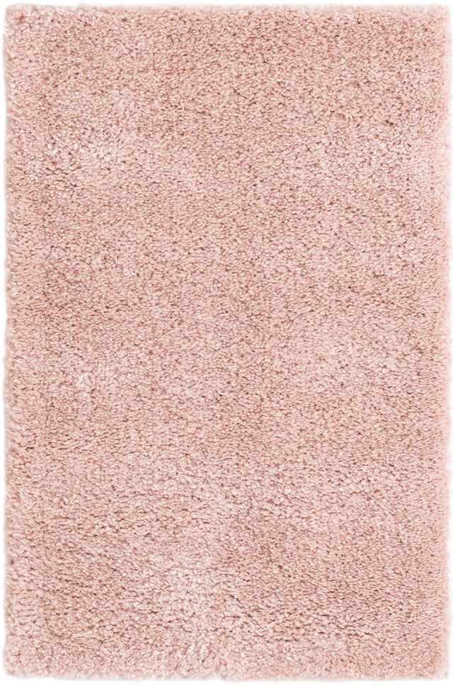 Pink 2' 2 x 3' 1 Solo Rectangle Area Rug Thick Soft Touch Fluffy & Plush Shaggy Pile Durable Minimalist Carpet for Classic Interior Design for Sale at Rug Engine