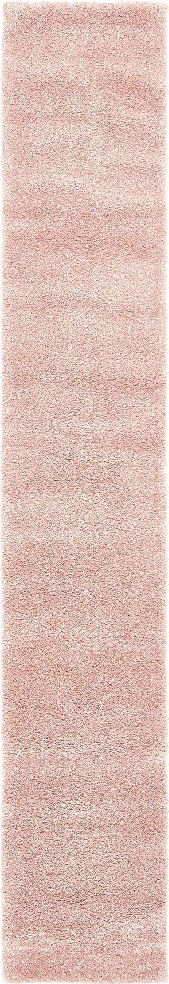 Pink 2' 2 x 13' 1 Solo Runner Area Rug Thick Soft Touch Fluffy & Plush Shaggy Pile Durable Minimalist Carpet for Classic Interior Design for Sale at Rug Engine