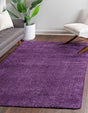 Violet 5' 3 x 7' 7 Solo Rectangle Area Rug Thick Soft Touch Fluffy & Plush Shaggy Pile
