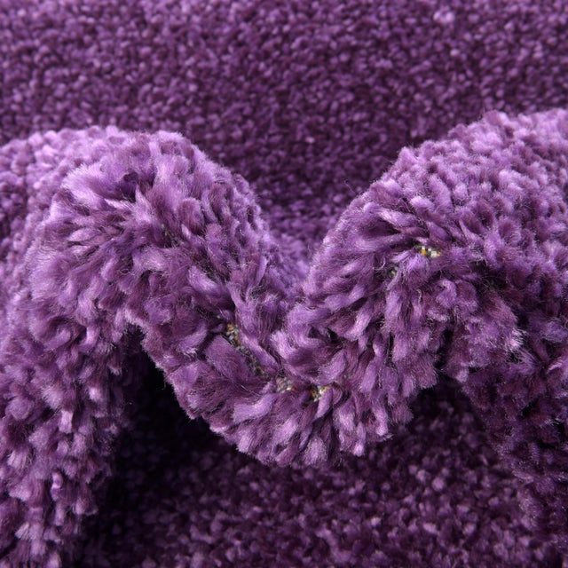 Violet 4' 1 x 6' 1 Solo Rectangle Area Rug Thick Soft Touch Fluffy & Plush Shaggy Pile Durable Minimalist Carpet for Classic Interior Design for Sale at Rug Engine