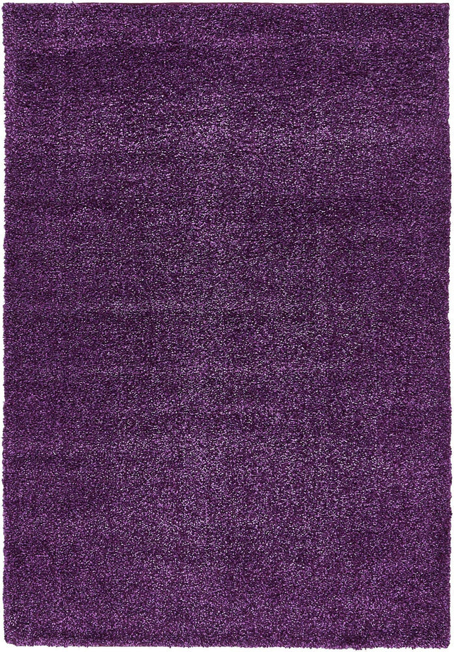 Violet 5' 3 x 7' 7 Solo Rectangle Area Rug Thick Soft Touch Fluffy & Plush Shaggy Pile Durable Minimalist Carpet for Classic Interior Design for Sale at Rug Engine