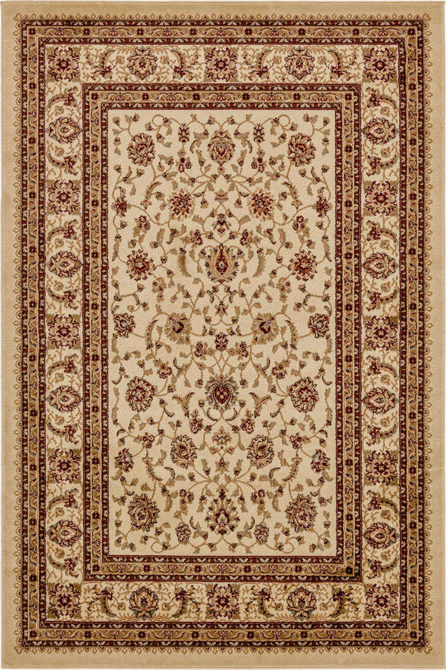 Cream 6' 1 x 9' Voyage Rectangle Area Rug