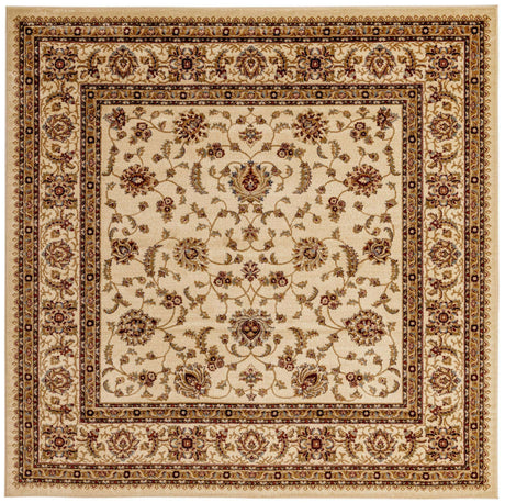 Cream 7' 10 x 7' 10 Voyage Square Area Rug
