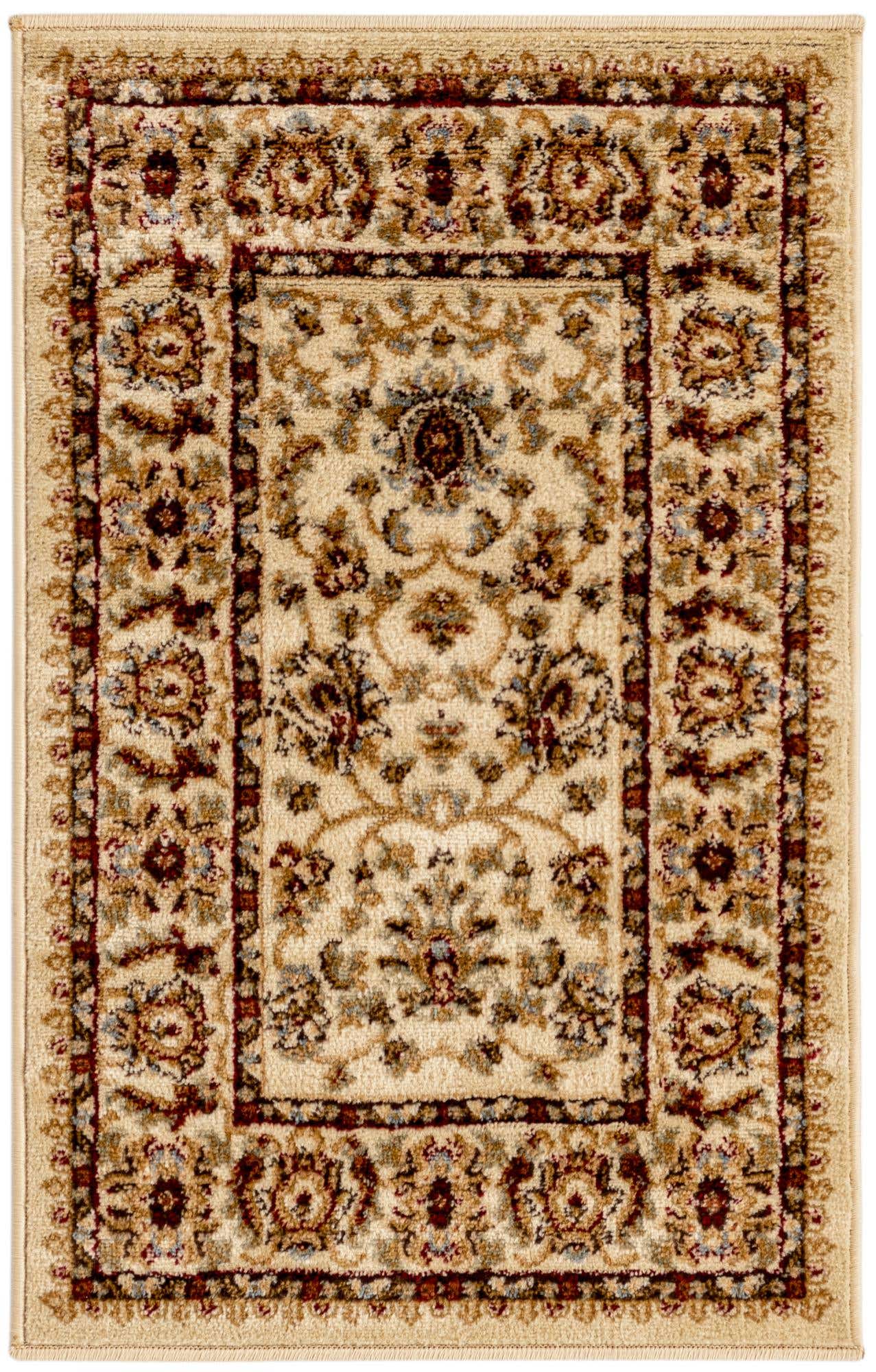 Cream 2' x 3' 1 Voyage Rectangle Area Rug