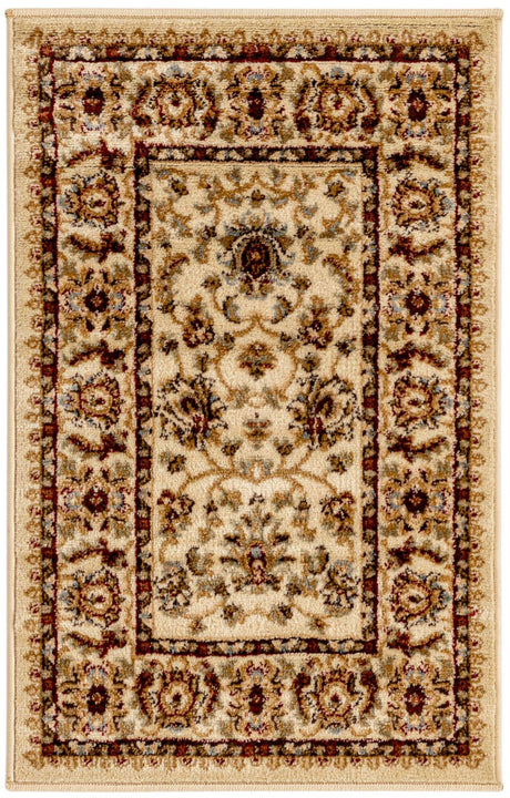 Cream 2' x 3' 1 Voyage Rectangle Area Rug