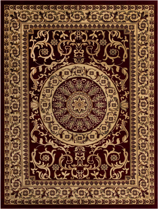Red 10' x 13' 1 Versailles Rectangle Area Rug