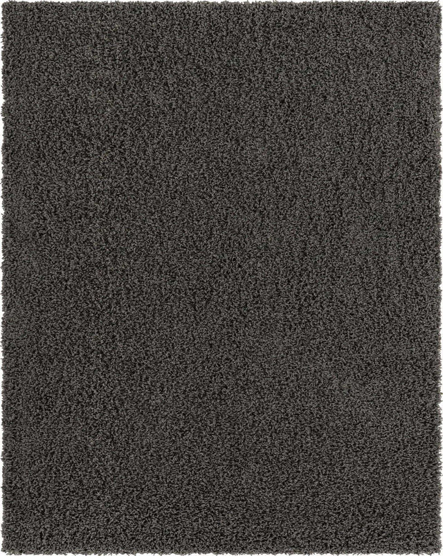 Graphite Gray 7' 10 x 10' Solid Shag Rectangle Area Rug Thick Soft Touch Fluffy & Plush Shaggy Pile Discounted Clearance Final Sale