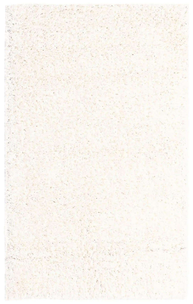 Snow White 3' 1 x 5' 3 Solid Shag Rectangle Area Rug Thick Soft Touch Fluffy & Plush Shaggy Pile Durable Minimalist Carpet for Classic Interior Design for Sale at Rug Engine