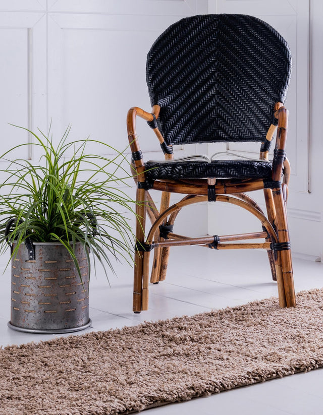 Sandy Brown 2' 7 x 13' 1 Solid Shag Runner Area Rug Thick Soft Touch Fluffy & Plush Shaggy Pile Durable Minimalist Carpet for Classic Interior Design for Sale at Rug Engine