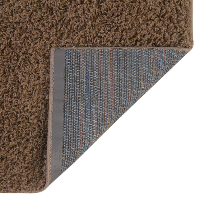Sandy Brown 2' 7 x 16' 5 Solid Shag Runner Area Rug Thick Soft Touch Fluffy & Plush Shaggy Pile Durable Minimalist Carpet for Classic Interior Design for Sale at Rug Engine