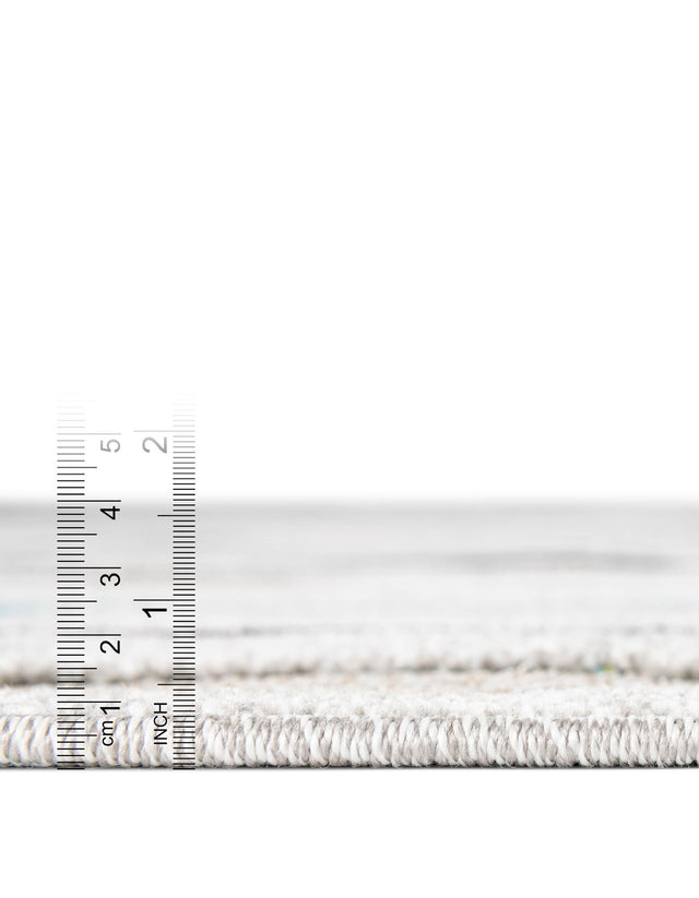 Gray 6' 1 x 9' Outdoor Modern Rectangle Area Rug Weather Resistant for Patio, Deck, Terrace, Balcony, Porch 100% Polypropylene Modern Outside Carpet for Sale at Rug Engine