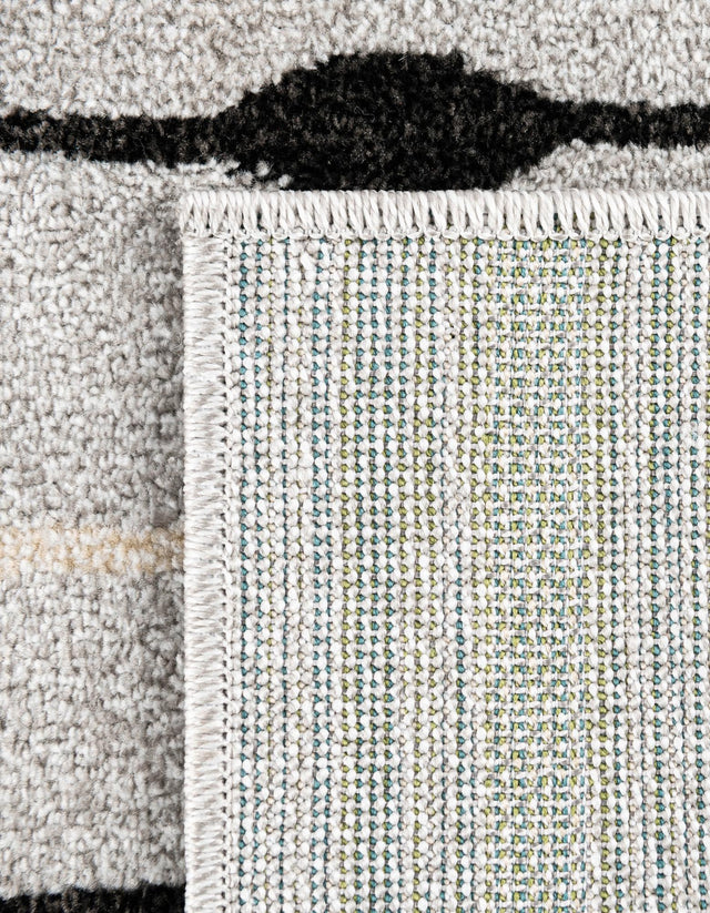 Gray 8' x 10' Outdoor Modern Rectangle Area Rug Weather Resistant for Patio, Deck, Terrace, Balcony, Porch 100% Polypropylene Modern Outside Carpet for Sale at Rug Engine