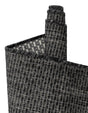 Black 2' x 7' 1 Outdoor Solid Runner Area Rug Weather Resistant for Patio, Deck, Terrace, Balcony, Porch
