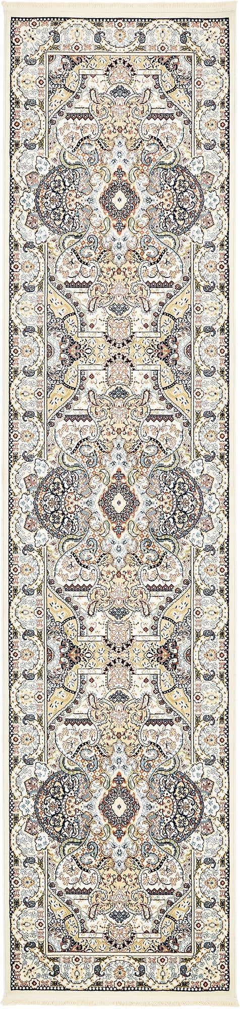 Ivory 2' 11 x 13' 1 Narenj Runner Area Rug 85% Polypropylene & 15% Polyester Traditional Classic Carpet for Living, Dining, Bedrooms, Office for Sale at Rug Engine