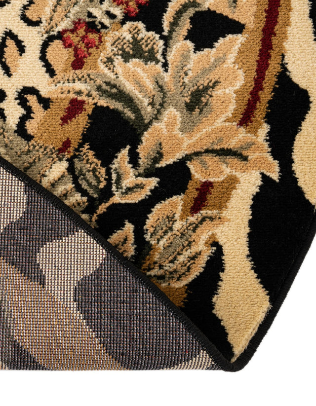 Cream 7' 10 x 7' 10 Wildlife Round Area Rug Animal Print Safari Jungle Inspired Carpet for Unique Modern Interior Design for Sale at Rug Engine
