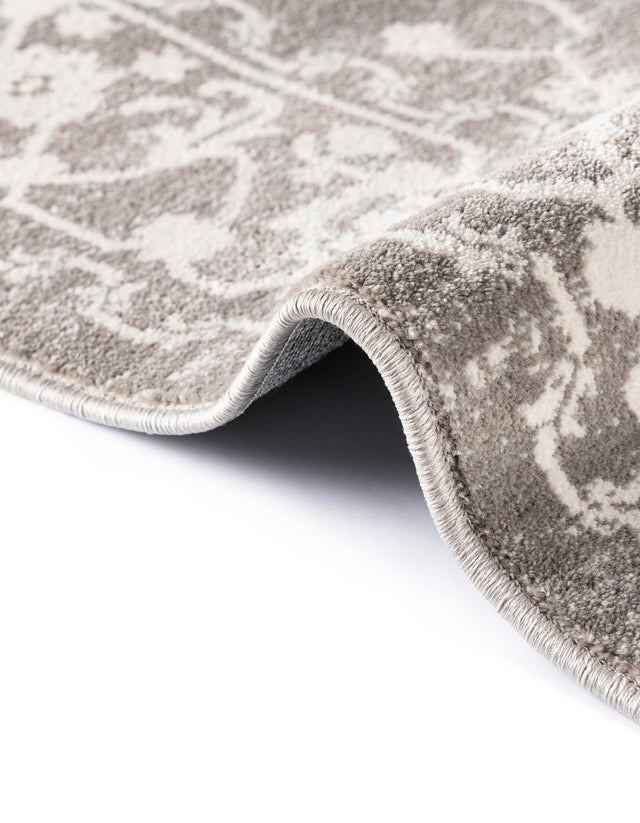 Light Gray 4' x 4' New Classical Square Area Rug 70% Polypropylene & 30% Polyester Traditional Vintage Distressed Carpet for Interior Design Home Decor for Sale at Rug Engine