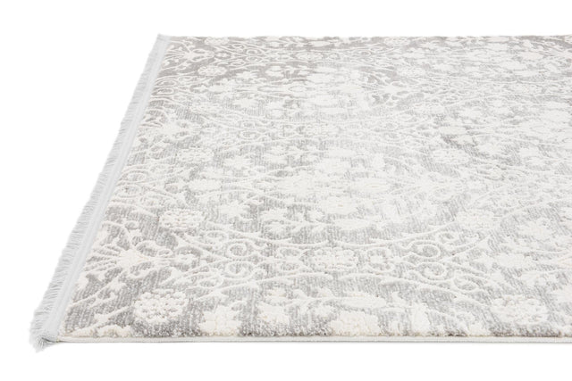 Light Gray 4' x 4' New Classical Square Area Rug 70% Polypropylene & 30% Polyester Traditional Vintage Distressed Carpet for Interior Design Home Decor for Sale at Rug Engine