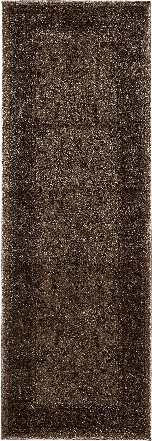Brown 2' x 6' 1 La Jolla Runner Area Rug 100% Polypropylene Traditional Pattern Easy Clean Carpet for Living, Dining, Bedroom, Office for Sale at Rug Engine