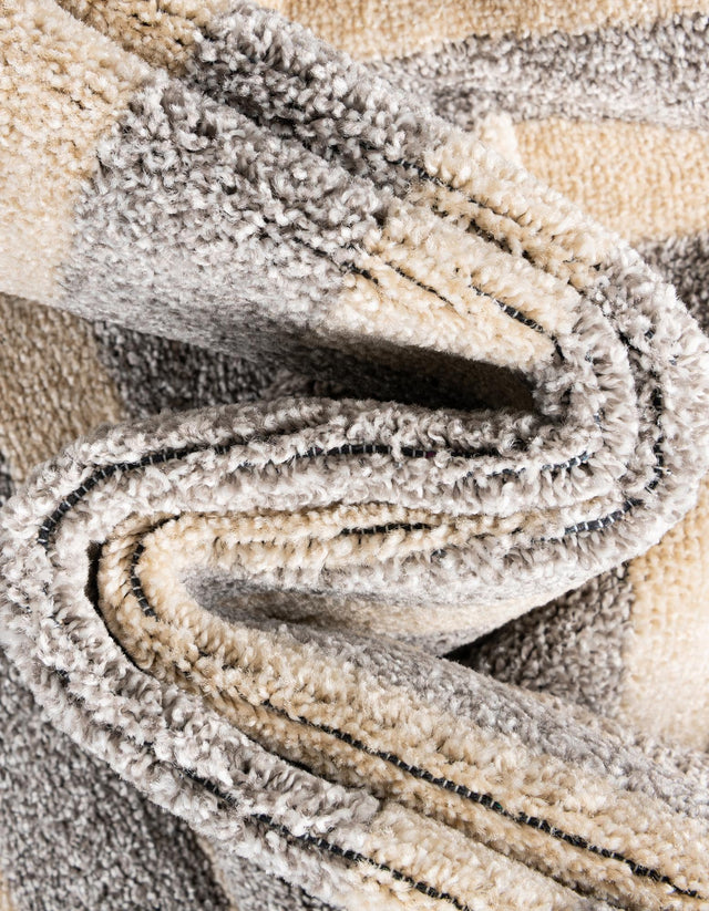 Gray 2' 7 x 10' Athens Runner Area Rug 100% Polypropylene With Cotton Backing Easy Clean Indoor Living Dining Room Bedroom Office Carpet for Sale at Rug Engine