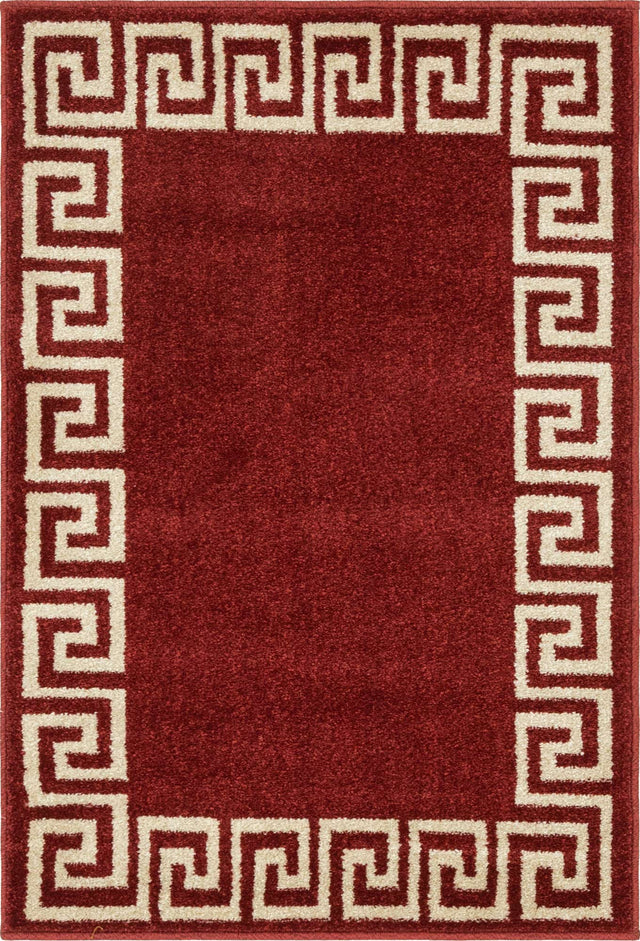 Terracotta 2' x 3' 1 Athens Rectangle Area Rug 100% Polypropylene With Cotton Backing Easy Clean Indoor Living Dining Room Bedroom Office Carpet for Sale at Rug Engine