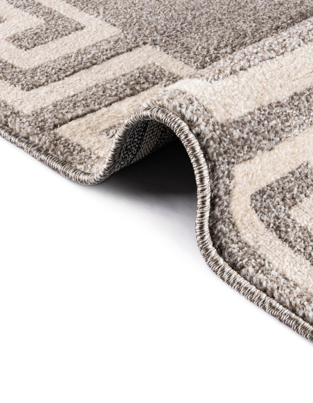 Gray 2' x 6' 1 Athens Runner Area Rug 100% Polypropylene With Cotton Backing Easy Clean Indoor Living Dining Room Bedroom Office Carpet for Sale at Rug Engine