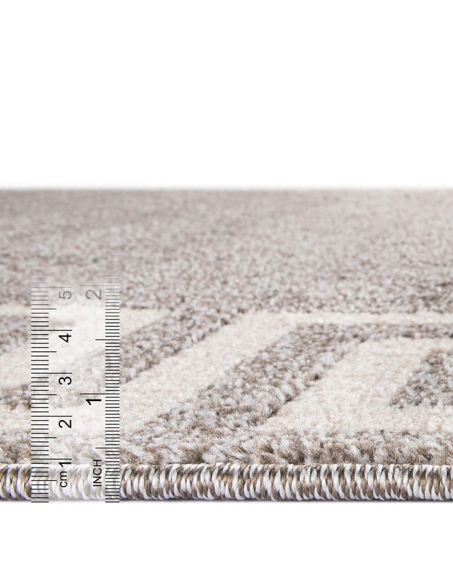 Gray 7' 10 x 7' 10 Athens Square Area Rug 100% Polypropylene With Cotton Backing Easy Clean Indoor Living Dining Room Bedroom Office Carpet for Sale at Rug Engine