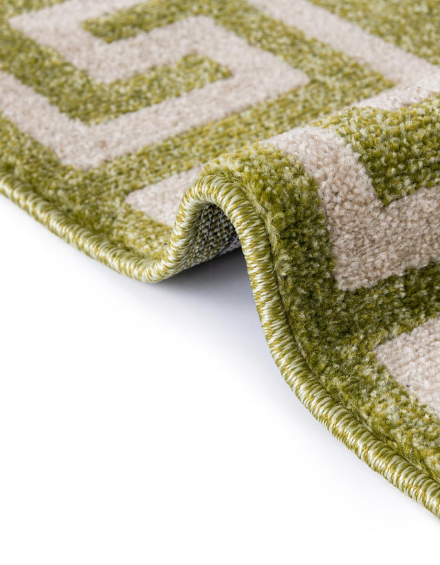 Light Green 7' 10 x 7' 10 Athens Square Area Rug 100% Polypropylene With Cotton Backing Easy Clean Indoor Living Dining Room Bedroom Office Carpet for Sale at Rug Engine