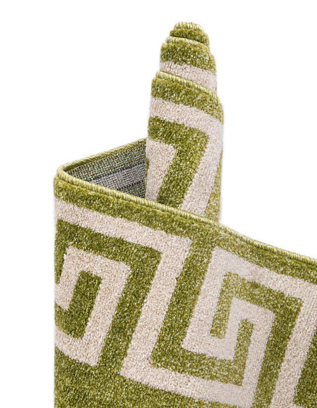 Light Green 7' 10 x 7' 10 Athens Square Area Rug 100% Polypropylene With Cotton Backing Easy Clean Indoor Living Dining Room Bedroom Office Carpet for Sale at Rug Engine